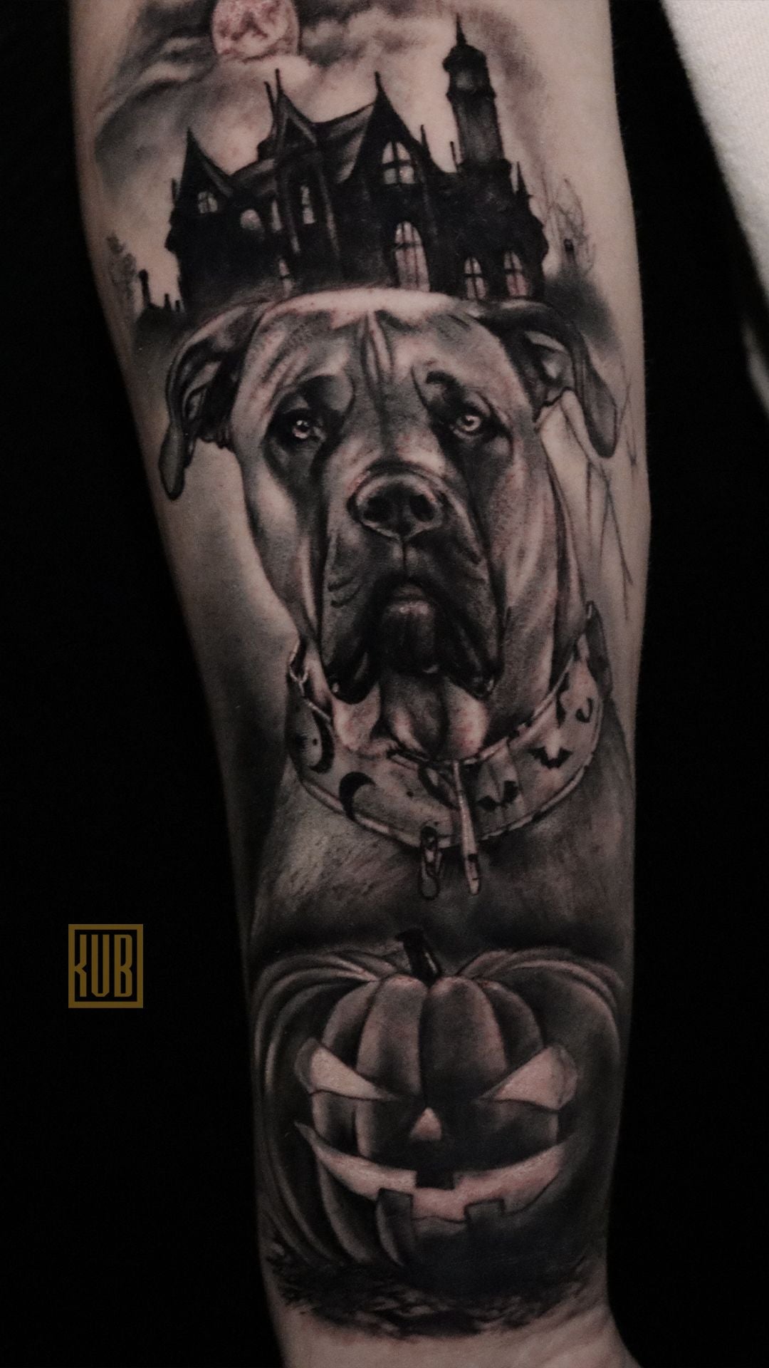 Nessie halloween portrait tattoo